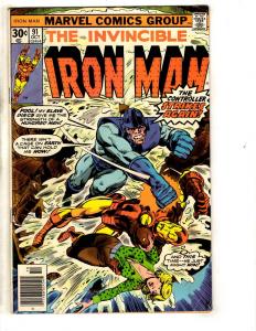 Iron Man # 91 FN/VF Marvel Comic Book Hulk Thor Captain America Avengers SS10