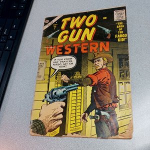 Two Gun Western comic #7 silver age 1956 Atlas Comics Fargo Kid colt six guns