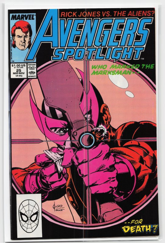 Avengers Spotlight #25 (1989) Hawkeye