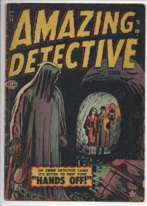 AMAZING DETECTIVE #14, FR, Golden Age, Horror 1952, Pre Code, Atlas