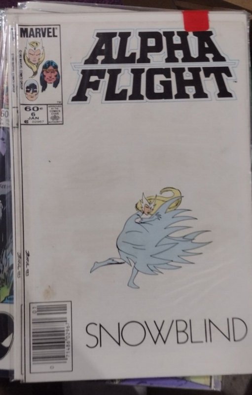 alpha flight # 6 1984 marvel   john byrne DISNEY   NEWSTAND variant snowblind