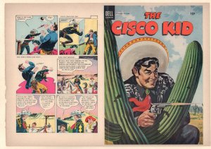 The Cisco Kid #23 Unused Comic Book Cover - DELL (Grade 9.2) 1954