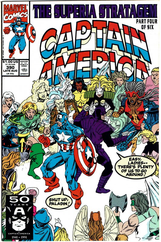 Captain America #390  1st Superia  NM