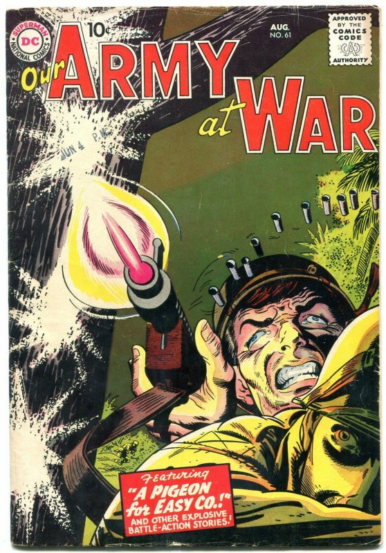 Our Army At War #61 1957- EASY CO- Sgt Rock prototype? VG