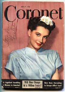Coronet Magazine 7/1946-Superman feature by Mort Weisinger. Comic books