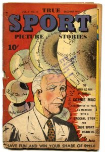 True Sport Picture Stories Vol 2 #10 1944- Connie Mack- Buff Donelli