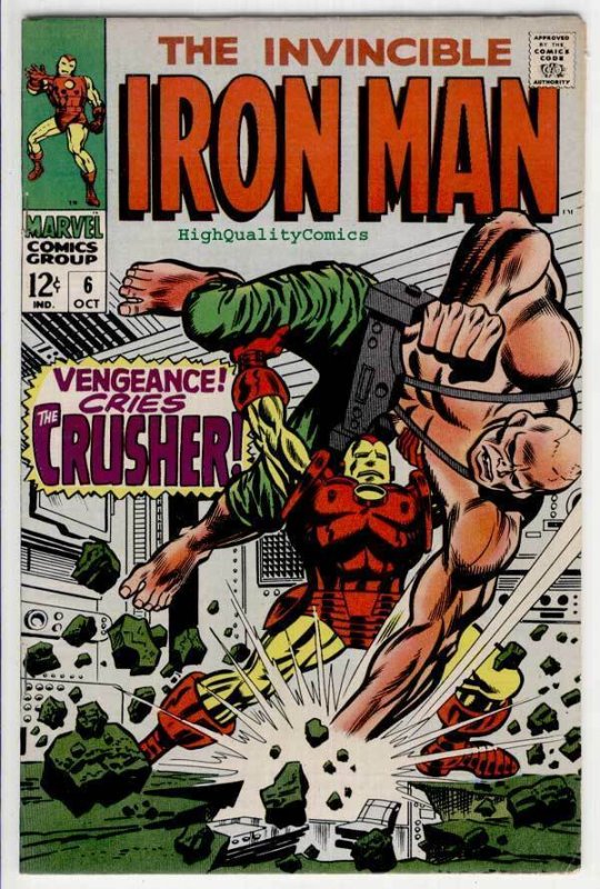 IRON MAN #6, VF+, Invicible, Crusher, George Tuska, 1968, more IM in store 