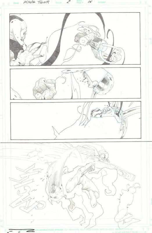 King Thor #2 (724) p.16 - Gorr the God Butcher vs. Loki - 2019 art by Esad Ribic