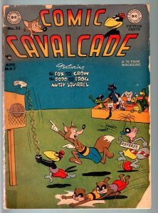 COMIC CAVALCADE #32-1949-DC-EARLY FUNNY ANIMAL ISSUE-FOX & CROW-RACCOON-G/VG