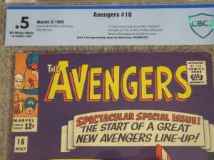 Avengers #16 - CBCS 0.5 - Due to pages missing 3rd & last page. Great Cover!