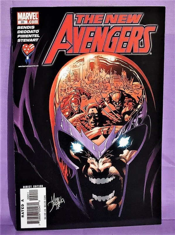 NEW AVENGERS #20 Mike Deodato Jr Regular Cover Magneto (Marvel, 2006) 