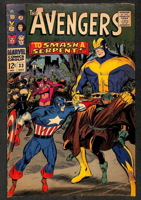 Avengers #33 GD/VG 3.0 Marvel Comics Thor Captain America