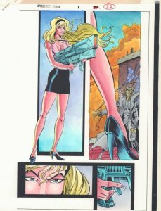 Spider-Man Maximum Clonage: Omega #1 p.32 Color Guide Art - Gwen by John Kalisz