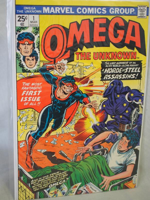 Omega the Unknown  1  VF/NM  condition.Unread. 1975 1st  Marvel Appearance !