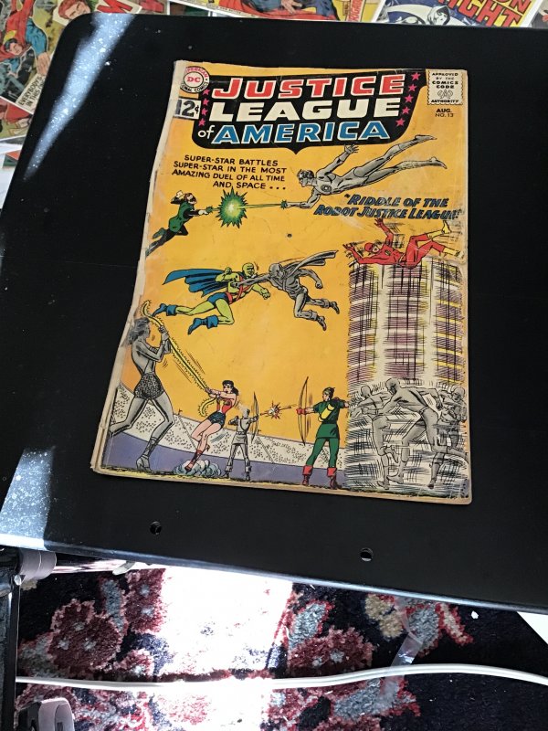 Justice League of America #13 (1962) Super robots! Affordable grade! GD