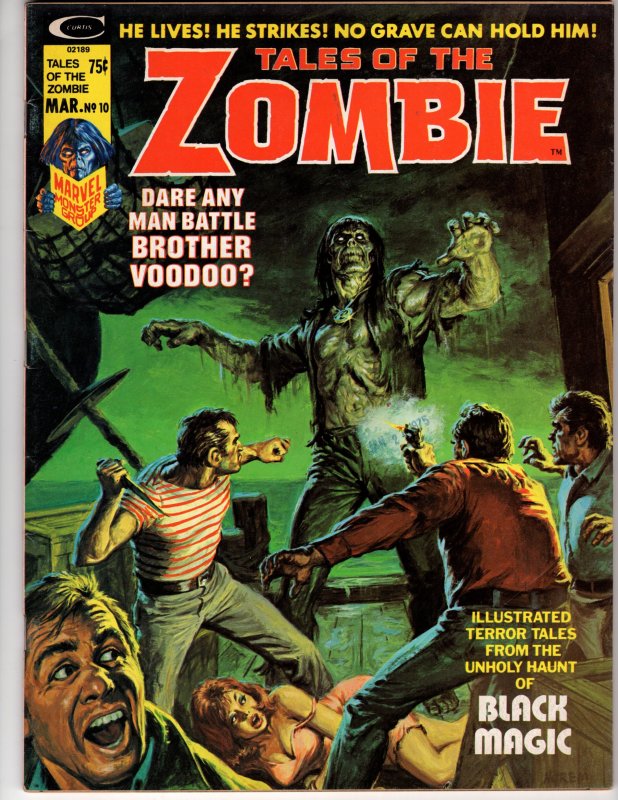 Tales of the Zombie #10 Classic Marvel Curtis Horror !!!! Bronze Age Monsters