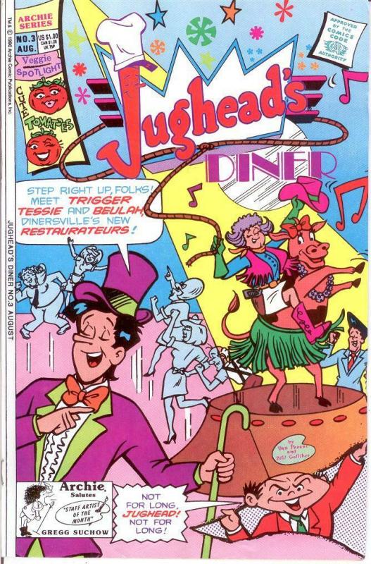 JUGHEADS DINER (1990-1991) 3 VF Aug. 1990 COMICS BOOK