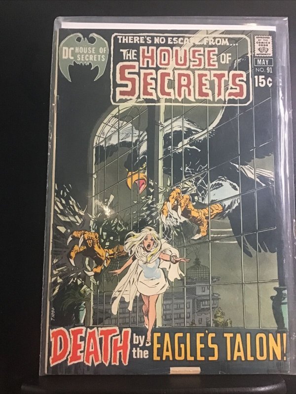 HOUSE OF SECRETS #91 - DC, 1971 - NEAL ADAMS COVER WALLY WOOD 1st Print