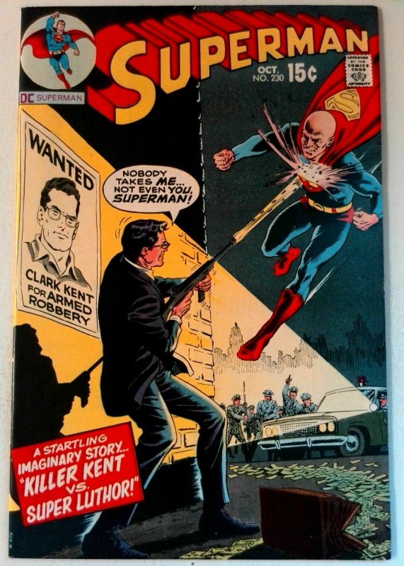 Superman #230 DC 1970 VF Bronze Age 1st Printing Comic Book