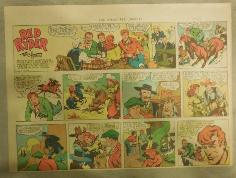 Red Ryder Sunday Page by Fred Harman from 7/20/1941 Half Page Size!