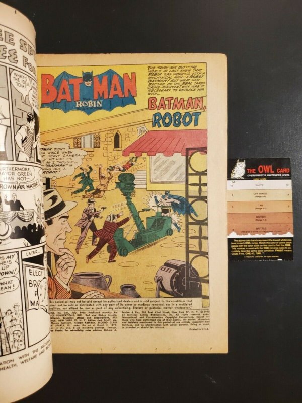 Detective Comics 281 VG (4.0) Batman & Robin Martian Manhunter! Sheldon Moldoff|