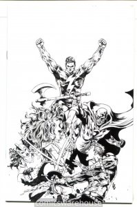 RED SONJA THE SUPERPOWERS (2020 DYNAMITE) #2 VARIANT 1:40 LAU B&W VIRGIN G31965