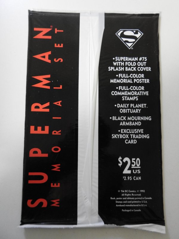 Superman #75 (1993) Poly Sealed Memorial Set!
