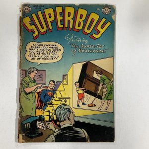 Superboy #26  1953 DC Comics F fair 1.0 Cover Barely Attached