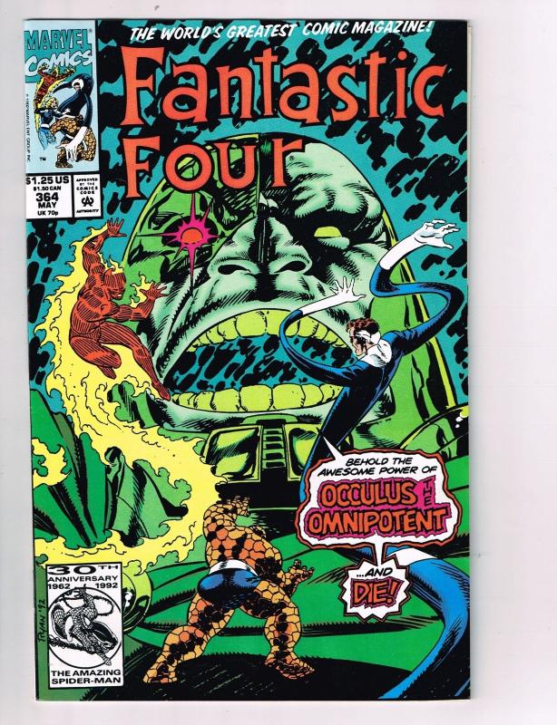 Fantastic Four #364 Marvel Comic Book Occulus the Omnipotent Franklin HH2