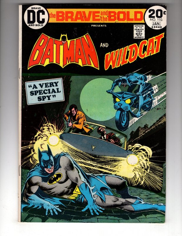 The Brave and the Bold #110 (1974) BATMAN & WILDCAT! Bronze DC  / EC#1