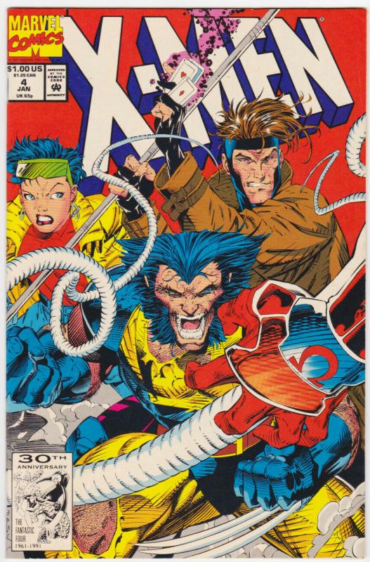 X-MEN #4 1992-MARVEL-WOLVERINE-FIRST OMEGA RED