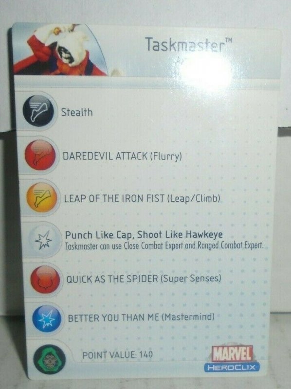 Taskmaster 029 Marvel Heroclix Avengers