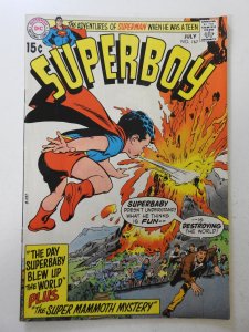 Superboy #167 (1970) VG Condition centerfold detached bottom staple