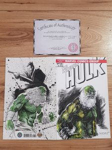 ​Incredible Hulk #181 Blank Variant cover art