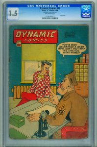 Dynamic Comics #17 CGC 1.5 1946 Seduction of the Innocent-Comic book 0718286013