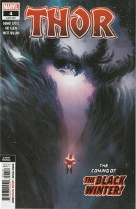 THOR # 4 (2020) 2nd PRINTING - 1st CAMEO APPEARANCE OF THE BLACK WINTER