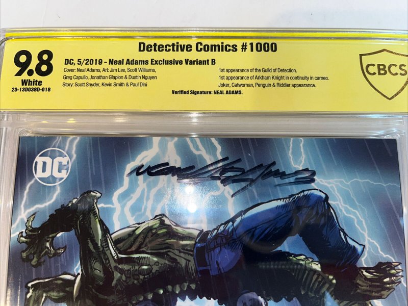Detective Comics (2019) # 1000 (CBCS 9.8) Verified Signature Neal Adams Cover B