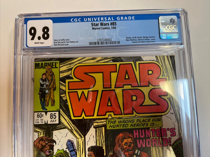 Star Wars (1984) # 85 (CGC 9.8 WP) Mary Jo Duffy  & Tom Palmer Art