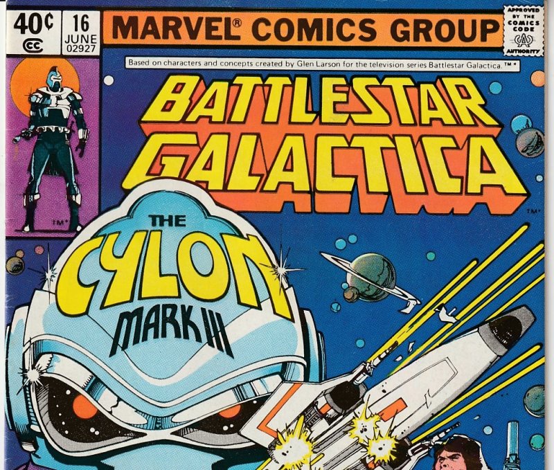 Richard Hatch Autographed Battlestar Galatica(Marvel) # 16