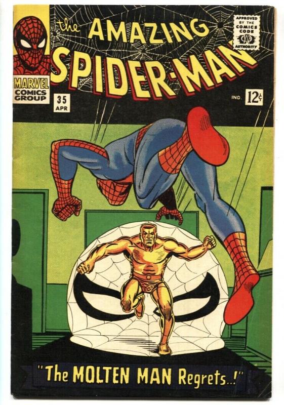 Amazing Spider-man #35 comic book 1966- Molten Man- Marvel Silver Age VF-