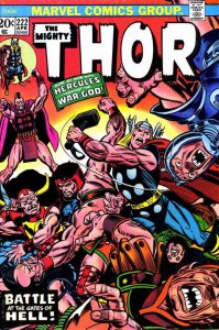 Thor #222 (with Marvel Value Stamp) VF ; Marvel | Hercules April 1974
