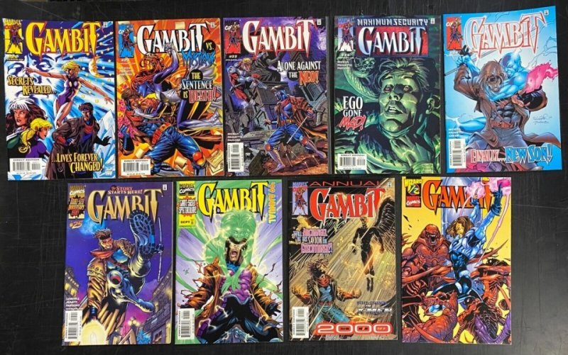 Gambit (1999) #'s 1-25 + Annual 1999 2000 + Wizard 1/2 Complete NM Lot