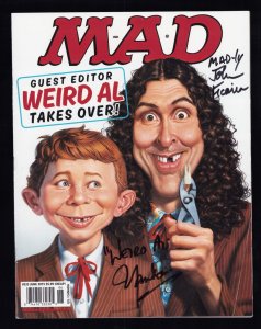 MAD Magazine #533 JUN 2015 (7/7.5) Weird Al Yankovic + John Ficarra Signatures