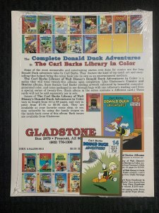 DONALD DUCK ADVENTURES Carl Barks Library #14 SC Gladstone SEALED w/ Card