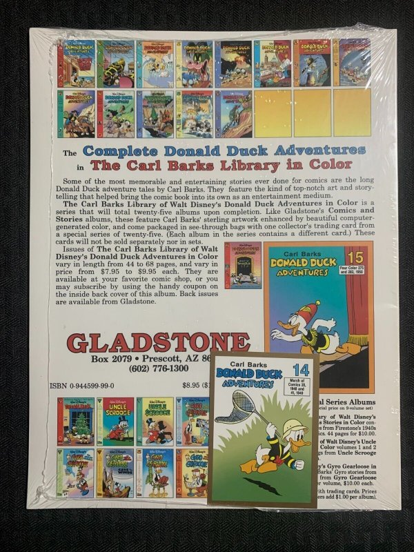 DONALD DUCK ADVENTURES Carl Barks Library #14 SC Gladstone SEALED w/ Card