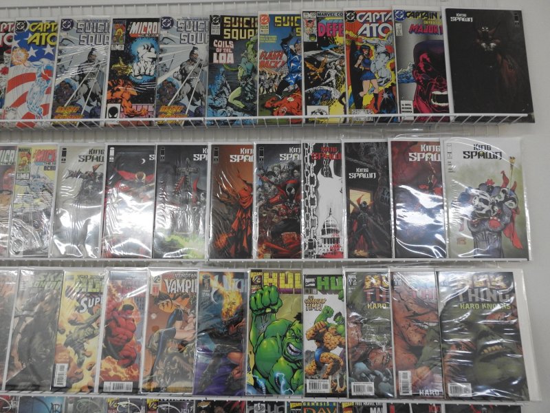 Huge Lot of 150+ Comics W/ King Spawn, Hulk, Captain Atom! Avg. VF- Condition!