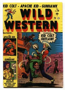 Wild Western #20 1953- Kid Colt begins-Maneely cover