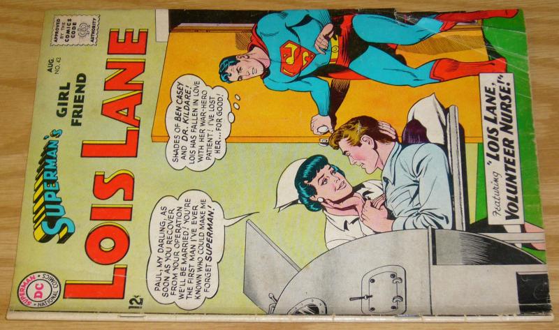 Superman's Girl Friend Lois Lane #43 VG august 1963 - volunteer nurse - DC