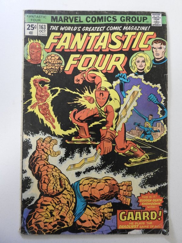 Fantastic Four #163 (1975) VG- Condition moisture stain