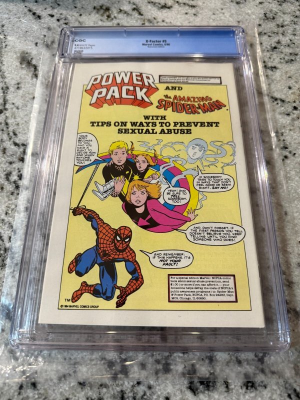 X-Factor # 5 CGC Graded 9.4 Marvel Comic Book Newsstand 1st Apocalypse JH32